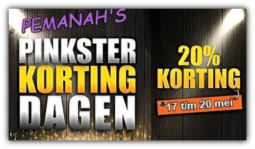 Pemanah's Pinkster Korting Dagen